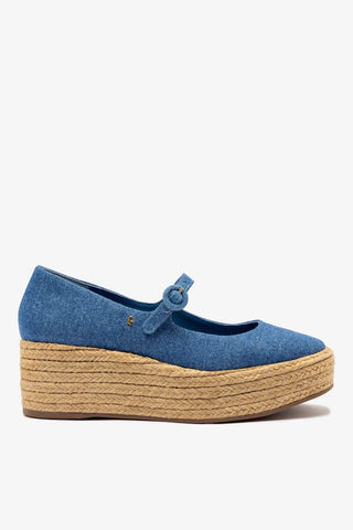 Flatform Blair Jeans Azul Pump Larroudé