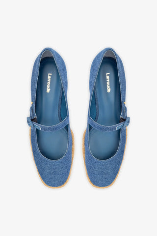 Flatform Blair Jeans Azul Pump Larroudé