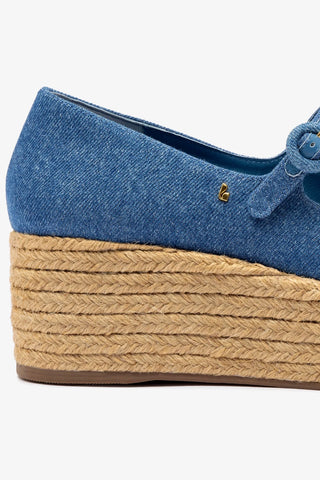 Flatform Blair Jeans Azul Pump Larroudé