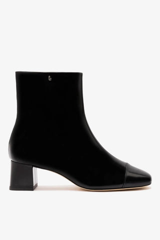 Bota Edie Mini Couro Preto Boot Larroudé