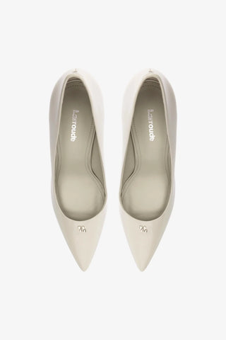 Scarpin Stone Couro Cinza Pump Larroudé