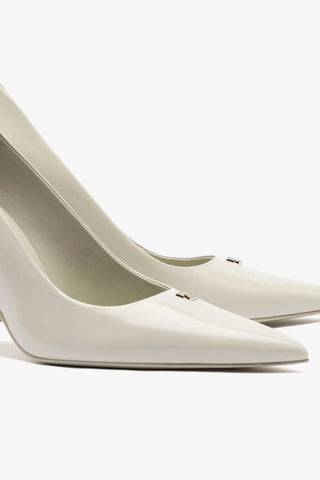 Scarpin Stone Couro Cinza Pump Larroudé