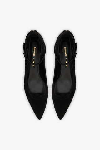 Larroudé x CPPXO: Scarpin Camurça Preto Pump Larroudé x CPPXO