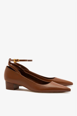 Larroudé x CPPXO: Scarpin Couro Caramelo Pump Larroudé x CPPXO