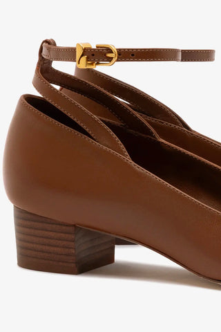 Larroudé x CPPXO: Scarpin Couro Caramelo Pump Larroudé x CPPXO