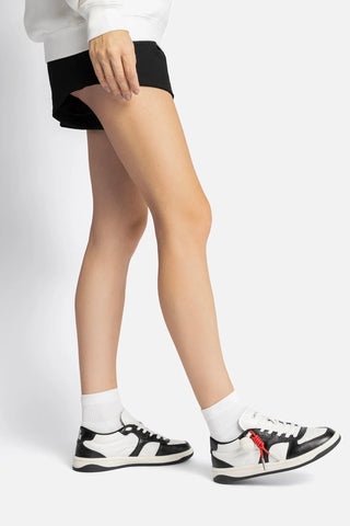 Tênis George Couro Preto e Branco Sneaker Larroudé