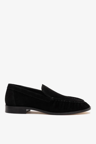 Mocassim Margaux Camurça Preto Loafer Larroudé
