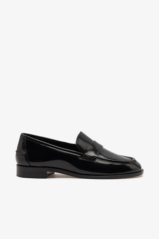 Larroudé x Parke: Mocassim Couro Preto Loafer Larroudé x Parke