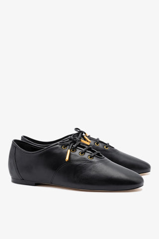 Tênis Liza Couro Preto Oxford Larroudé