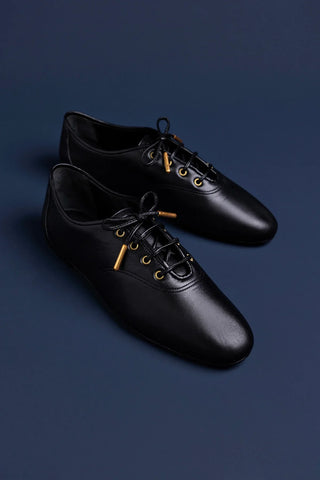 Tênis Liza Couro Preto Oxford Larroudé