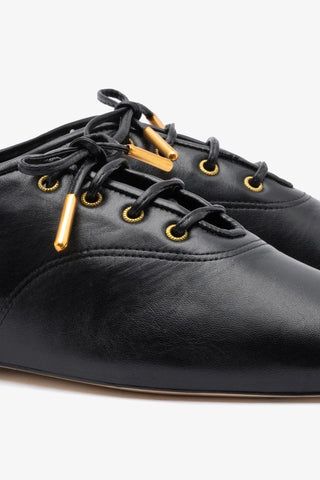Tênis Liza Couro Preto Oxford Larroudé