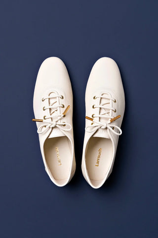 Tênis Liza Couro Off White Oxford Larroudé