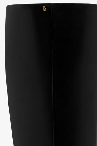 Bota Carine Couro Preto Boot Larroudé