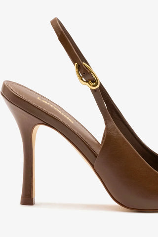 Slingback Carine Couro Marrom Pump Larroudé