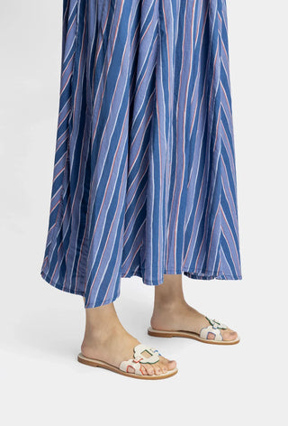 Flat Margherita Couro Off White Flat Sandal Larroudé