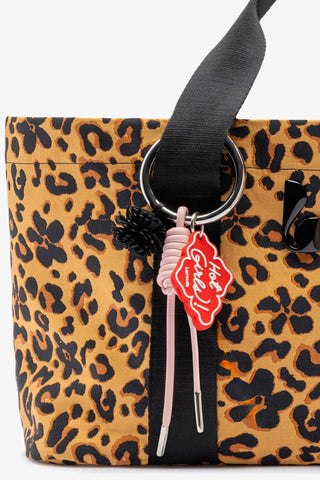 Bolsa Tote Bag Americana Jacquard Leopardo e Preto Handbags Larroudé