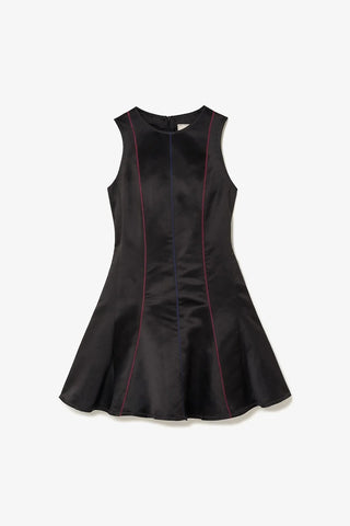 Vestido Sarah Cetim Preto Vestuario Larroudé x Jonathan Cohen