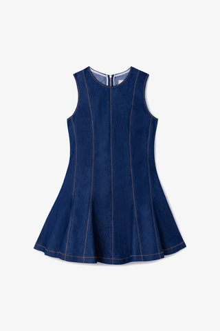 Vestido Sarah Jeans Azul Clothing Larroudé x Jonathan Cohen