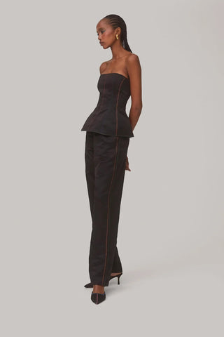 Blusa Bustiê Claire Cetim Preto Vestuario Larroudé x Jonathan Cohen