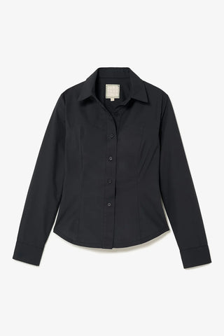 Camisa Bustiê Eva Algodão Preto Vestuario Larroudé x Jonathan Cohen