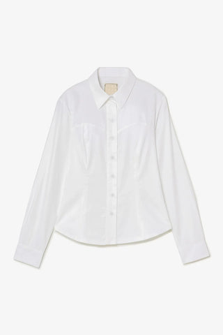 Camisa Bustiê Eva Algodão Branco Vestuario Larroudé x Jonathan Cohen
