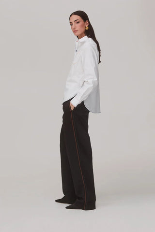 Camisa Layla Algodão Branco Vestuario Larroudé x Jonathan Cohen
