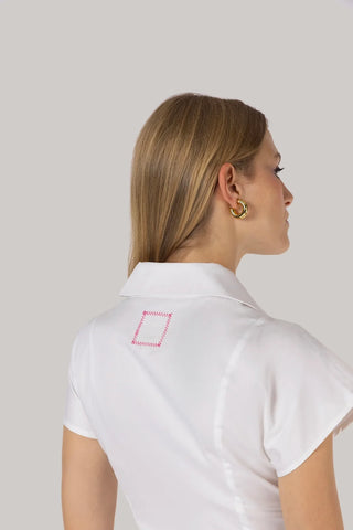 Camisa Jules Percal Branco Clothing Larroudé x Jonathan Cohen