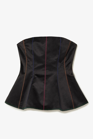 Blusa Bustiê Claire Cetim Preto Vestuario Larroudé x Jonathan Cohen
