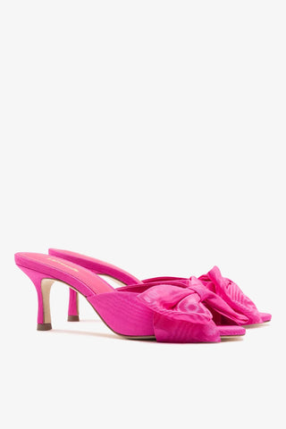 Mule Peep Toe Elle Seda Rosa Mule Larroudé