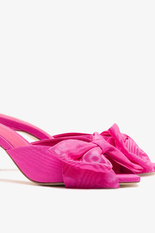 Mule Peep Toe Elle Seda Rosa Mule Larroudé