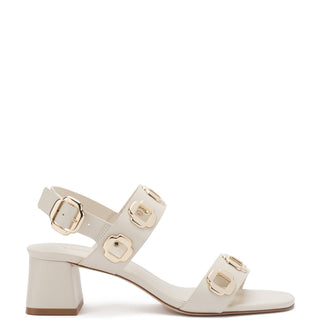 Sandália Milan Couro Off White