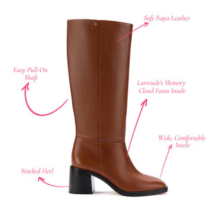 Bota Ricky Couro Marrom Mocca