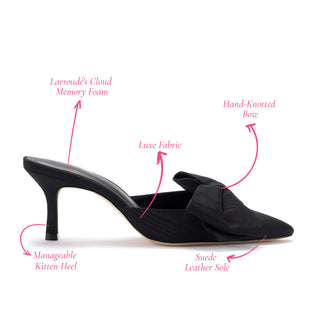 Mule Elle Mini Seda Preto