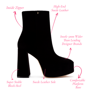 Bota Dolly Camurça Preto